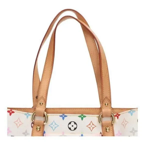 Louis Vuitton Aurelia MM Multicolor White Tote Bag - Picture 10 of 13
